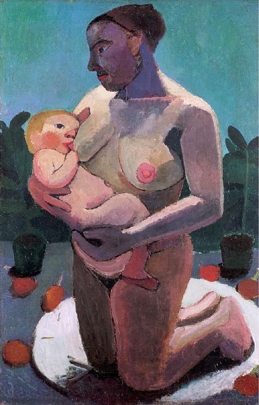 Paula Modersohn-Becker Nursing Mother Spain oil painting art